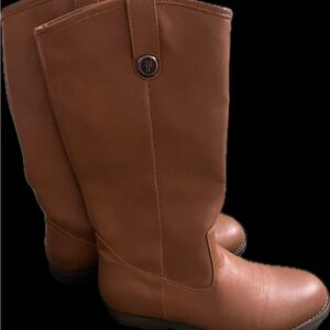 FRYE Melissa Button Cognac Boots